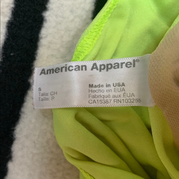 American Apparel Neon Plunging Back Swimsuit - Picture 4 of 4